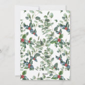 Kerst Arrangement Rood Groen Prettige Feestdagen Feestdagenkaart (Achterkant)