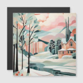 Kerst Art Deco [ magnetisch ontwerp] (Voorkant / Achterkant)