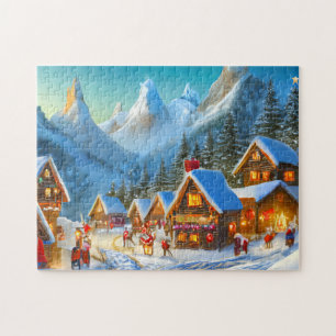 Kerst Art Town 4 De dagelijkse puzzel Recen Legpuzzel
