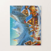 Kerst Art Town 4 De dagelijkse puzzel Recen Legpuzzel (Verticaal)
