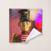Kerst artistieke speelgoed soldaat SlipperyJoe gay Bad Handdoek (Wasdoekje)