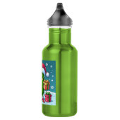 Kerst augurk met geschenken waterfles (Rechts)