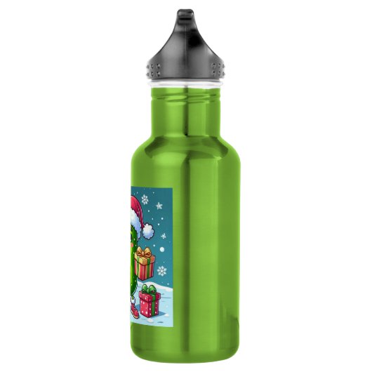 Kerst augurk met geschenken waterfles (Rechts)