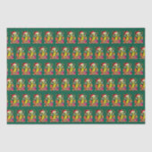 Kerst augurk met kerstmuts tissuepapier (Voorkant)