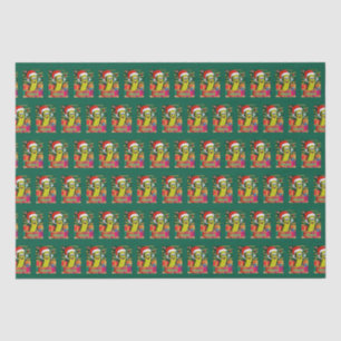 Kerst augurk met kerstmuts tissuepapier