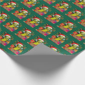 kerst-augurkenpapier cadeaupapier (Hoek)