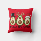 Kerst Avocado Frosty, Rudolph en Santa Kussen (Achterkant)