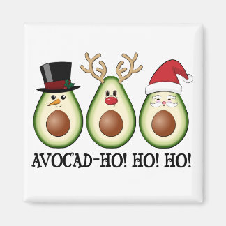 Kerst Avocado Frosty, Rudolph en Santa Magneet