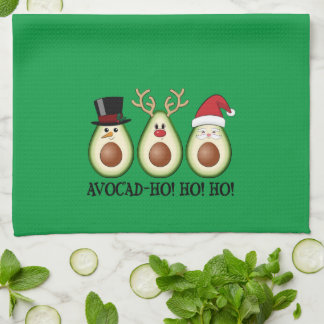 Kerst Avocado Frosty, Rudolph en Santa Theedoek