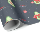 Kerst Avocado Inpakpapier (Rol Hoek)