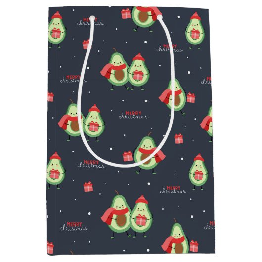 Kerst Avocado's Cadeautas (Voorkant)