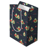 Kerst Avocado's Cadeautas (Achterkant Gekanteld)