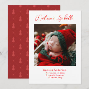 Kerst Baby Aankondiging