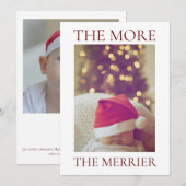 Kerst Baby Aankondiging (Voorkant / Achterkant)