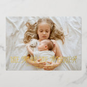 Kerst Baby Aankondiging - Hoe Meer Hoe Beter (Voorkant)