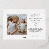 Kerst Baby Aankondiging - Hoe Meer Hoe Beter (Achterkant)