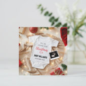 Kerst Baby Aankondiging Social Media (Staand voorkant)