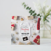 Kerst Baby Aankondiging Social Media (Staand voorkant)