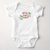 Kerst Baby Bodysuit - Jingle Dames Bells (Voorkant)