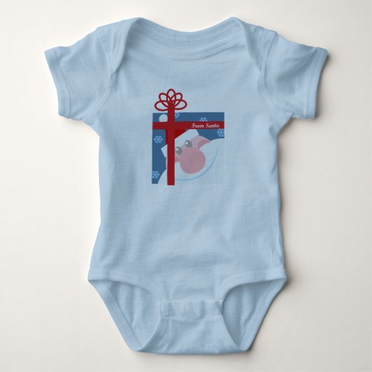 Kerst Baby Bodysuit van Santa (Voorkant)