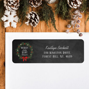 Kerst Baby Borrel Etiket