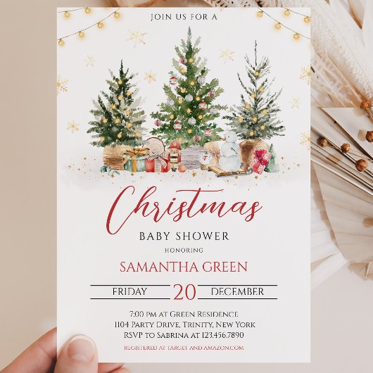 Kerst Baby Borrel Kaart