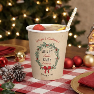 Kerst Baby Borrel Papieren Bekers