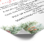 Kerst Baby Borrel 's Nachts Luiers Poster (Hoek)