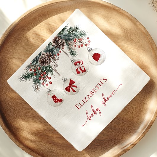 Kerst Baby Borrel Servet