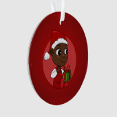 Kerst-baby-cartoon Ornament (voorkant)