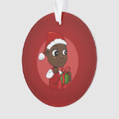 Kerst-baby-cartoon Ornament (voorkant)