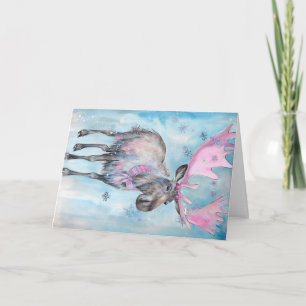 Kerst Baby Dieren Moose Vakantie Groet Kaart