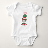 Kerst Baby Elf aangepaste Baby Bodysuit (Voorkant)
