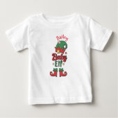 Kerst Baby Elf op maat baby t-shirt (Voorkant)