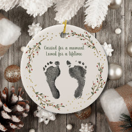 Kerst Baby Geheugen Aangepast Uw Baby Foot Prints Keramisch Ornament