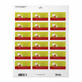 Kerst Baby Geit Kind Dierenlabel Etiket (Full Sheet)