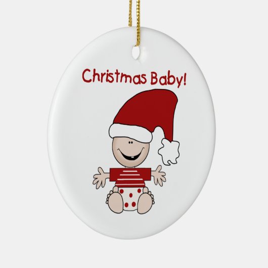Kerst Baby Gepersonaliseerd Ornament (Rechts)