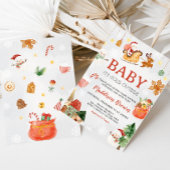 Kerst Baby Het is koud buiten Baby shower Kaart