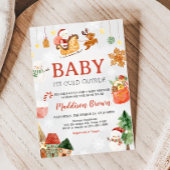 Kerst Baby Het is koud buiten Baby shower Kaart
