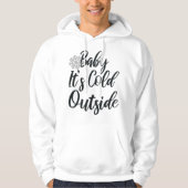 Kerst Baby Het is koud buiten de zwangerschap Hoodie (Voorkant)