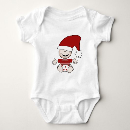 Kerst Baby in Stocking Pet Tshirts en Geschenken (Voorkant)