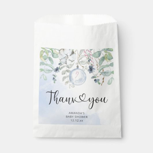 Kerst Baby is het koud buiten Bedankzakje (Voorkant)