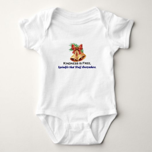 Kerst Baby Jersey Bodysuit (Voorkant)