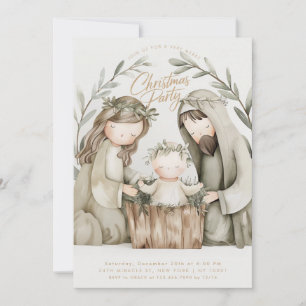 Kerst Baby Jezus Maria Geboorte Religieus Kaart