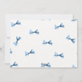 Kerst baby jongen geboorteaankondiging feestdagenkaart (Achterkant)