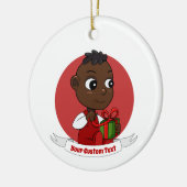 Kerst-baby keramisch sieraad keramisch ornament (Links)