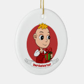 Kerst-baby keramisch sieraad ornament (Rechts)