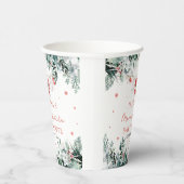 Kerst Baby Kleding Vrolijk Klein Baby shower Papieren Bekers (Rechts)