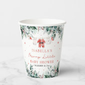 Kerst Baby Kleding Vrolijk Klein Baby shower Papieren Bekers (Voorkant)