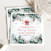 Kerst Baby Kleding Vrolijk Klein Baby shower Servet